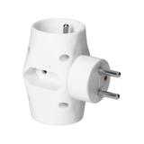 Rozgałęźnik 2x2P+Z, 1x2P/II, biały OR-AE-13221 ORNO