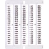 Oznacznik 551 do 600 (100 szt.) ES-NU0851551 003903088 ETI