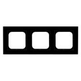 SONATA Ramka potrójna - kolor czarne szkło R-3RG/32