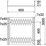 BKRS 1160 FS, Koryto kablowe