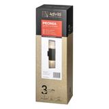 PEONIA oprawa ogrodowa hermetyczna 2xE27 max. 2x15W IP54 czarna AD-OP-6580BE27PP Orno