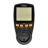 Jednotaryfowy watomierz kalkulator energii z wyświetlaczem LCD jedna taryfa wbudowany akumulator EM-