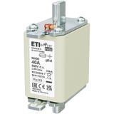 Wkładka topikowa NH do ochrony akumulatorów, magazynów energii DC NH00 gBat 40A 550V DC 004110219 ETI