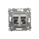 Simon 54 Gniazdo komputerowe podwójne z przesłoną