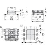 złączka SMD-Through-Board do pł.druk.