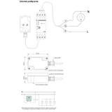 Automat zmierzchowy 16A U=12-264AC/DC, montaż na szynie DIN z sondą AZ-PLUS