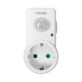 Gniazdkowy czujnik ruchu 120st. IP20, 280W, wersja Schuko MS-1(GS) ORNO