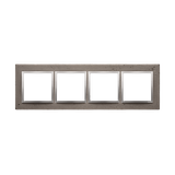 Simon 54 Nature Ramka 4-krotna Nature-Beton MOKRA ROBOTA IP20/IP44* (*IP44-należy zastosować zestaw uszczelek DUN4) DRN4/96 KONTAKT