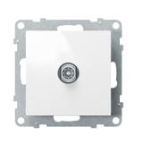 SUNO - Gniazdo TV - końcowe - 1.5 dB, Biały, Legrand