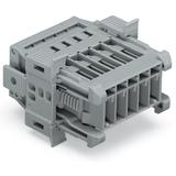 X-COM wtyk 4-biegunowy szary raster 5 mm /50szt./ WAGO
