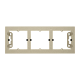 Simon 55 Puszka natynkowa 3-krotna do ramek LINE/DUO Wyokość: 40mm Czarny mat