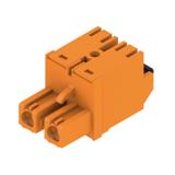BLF 7.62HP/02/180 SN OR BX Wtyk PCB (złącze wiązki), 7.62 mm, Liczba biegunów: 2, PUSH IN /120szt./ 1043790000 WEIDMÜLLER