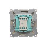 Simon Basic Przycisk światło z podświetleniem LED na 24V 10A 24V szybkozłączka beż