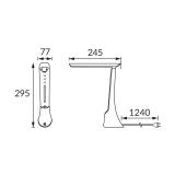 Lampka biurkowa GIBON LED BLACK