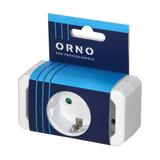 Rozgałęźnik 1x2P+Z (Schuko) 2x2P/II biały OR-AE-13250(GS) ORNO