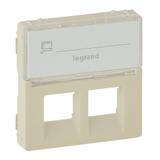 Valena Life Plakietka Z Etykietą Gniazda 2Xrj 45 Kremowa 755481 LEGRAND