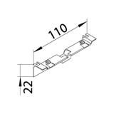 tehalit.SL Maskownica nośnika 20x55 klon SL20055AD3 HAGER