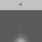 Lampa wisząca ZANE 1 szara