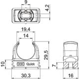 2955 F/M20, UCHWYT QUICK M20 OGNIOODPOR.