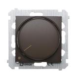 Simon 54 Ściemniacz obrotowy dwubiegunowy do LED ściemnialnych 230V 5-215W brąz mat *Wymagana instal