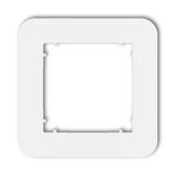 MINI Ramka uniwersalna pojedyncza zaokrąglona z tworzywa biały