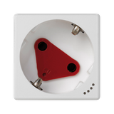 "Simon CONNECT TSC-KLS01-9 Gniazdo K45 DATA z kluczem, schuko 16A/230V~,ze wskaźnikiem zasilania