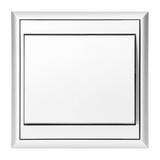 Przycisk dzwonek podtynkowy Luna, 10A, 250V, WP-6/7L, biały