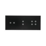 Simon 54 Touch Panel dotykowy S54 Touch 3 moduły 2 pola dotykowe poziome + 2 pola dotykowe pionowe + 4 pola dotykowe zastygła lawa DSTR3234/73 KONTAKT