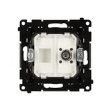 Simon 55 Gniazdo ekwipotencjalne pojedyncze Czarny mat