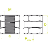 Nakrętka szybkiego montażu NSMM8
