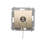 SIMON 54 WMDL-0K01Px-044 Łącznik na kluczyk chwilowy – przycisk (moduł) 2 pozycyjny „0-I” styk N/O,
