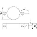 303/DIN, UCHWYTY RUROWE 1 1/4" DIN 488
