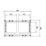 univers N Blok dla szyn zbiorczych poziomych 300x500mm UE22E4B HAGER