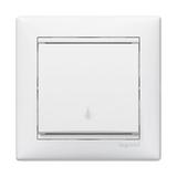 VALENA PRZYCISK JEDNOBIEGUNOWY Z SYMBOLEM LAMPY KREM 10A-250V~, Legrand