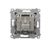 Simon 54 Gniazdo antenowe R-TV-SAT końcowe/zakończeniowe antracyt DASK.01/48 KONTAKT