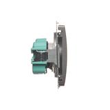 Simon Basic Gniazdo wtyczkowe pojedyncze z uziemieniem 16A 250V z przesłonami torów prądowych szybkozłączka stal inox BMGZ1CZ.01/21 BMGZ1cz.01/21 KONTAKT
