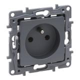 Niloe Selection - Gniazdo 2P+Z 16A - 250 V (Bez Przesłony Zaciski Śrubowe) Stal 762340 LEGRAND