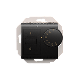 Simon 54 Regulator temperatury z czujnikiem wewnętrznym 16(2) A 230V. Montaż na wkręty czarny