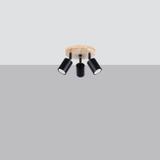 Sollux Plafon VERDO 3P czarny SL.1292