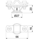 113/8-10, UCHWYTY PRZEWODOWE M8 R8-10 MS