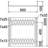 BKRS 1060 FS, Koryto kablowe