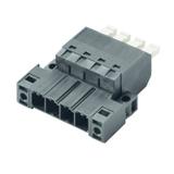SVFL 7.62HP/04/180F SN BK BX Wtyk PCB (złącze wiązki), 7.62 mm, Liczba biegunów: 4, PUSH IN z aktuatorem /42szt./ 1547570000 WEIDMÜLLER