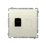 Simon Basic Gniazdo komputerowe RJ45 kategoria 6 pojedyncze ekranowane z przesłoną przeciwkurzową Mo