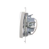 Simon 54 Łącznik potrójny z podświetleniem LED 10A 250V szybkozłączka srebrny mat DW31L.01/43 KONTAKT