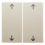 BERKER B.Kwadrat Klawisze nadrukowany symbol strzałki do łącznika żaluzjowego krem 5316448992 HAGER