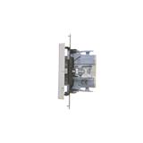 Simon 55 Przycisk roletowy zwierny szybkozłączka Aluminium mat TZP1K.01/143 KONTAKT
