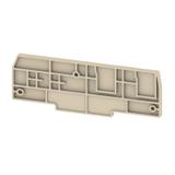 ZAP/TW ZT4/4AN/2 Płyta separacyjna (terminal), Płyta zamykająca i pośrednia, 100.1 mm x 34.65 mm, Ciemnobeżowy /50szt./ 1848360000 WEIDMÜLLER