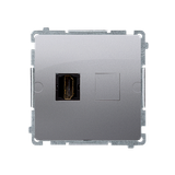 Simon Basic Gniazdo HDMI pojedyncze srebrny mat BMGHDMI.01/43 KONTAKT