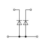 TOPJOBS złączka 2-piętrowa 2,5 mm2 diodowa szara