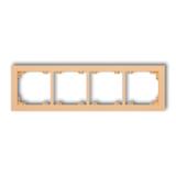 DECO Ramka podczwórna z tworzywa DECO Pastel Matt brzoskwiniowa 45DR-4 KARLIK